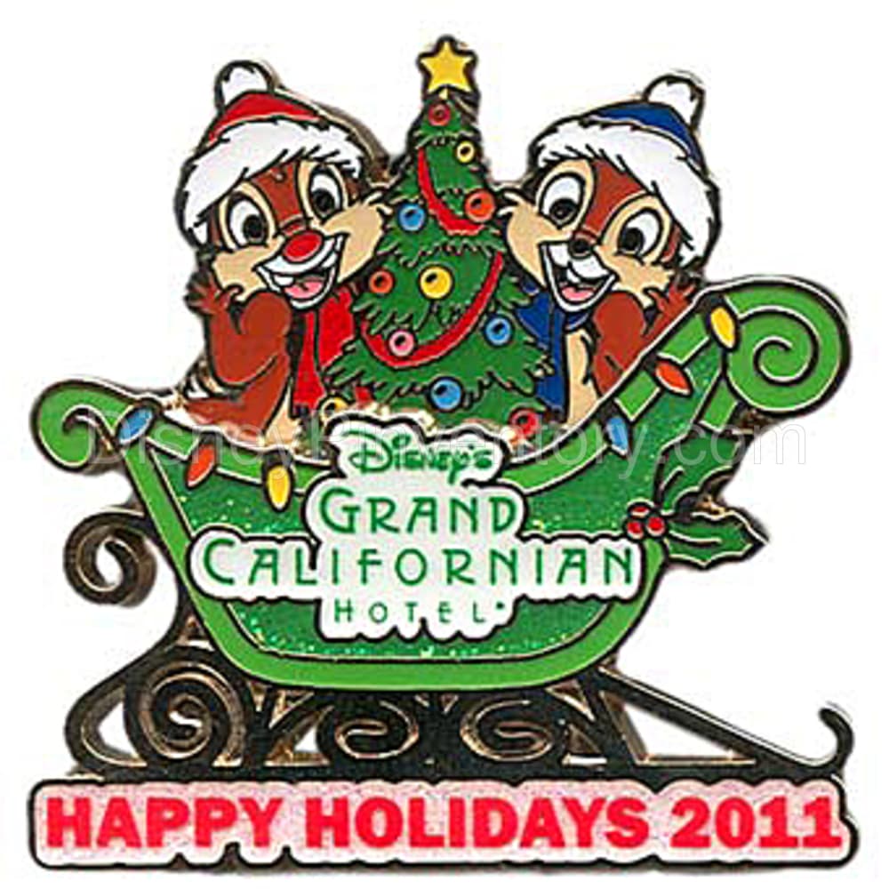Happy Holidays 2011 - Disneyland Resorts - Disney's Grand Californian Hotel & Spa - Pin 10028