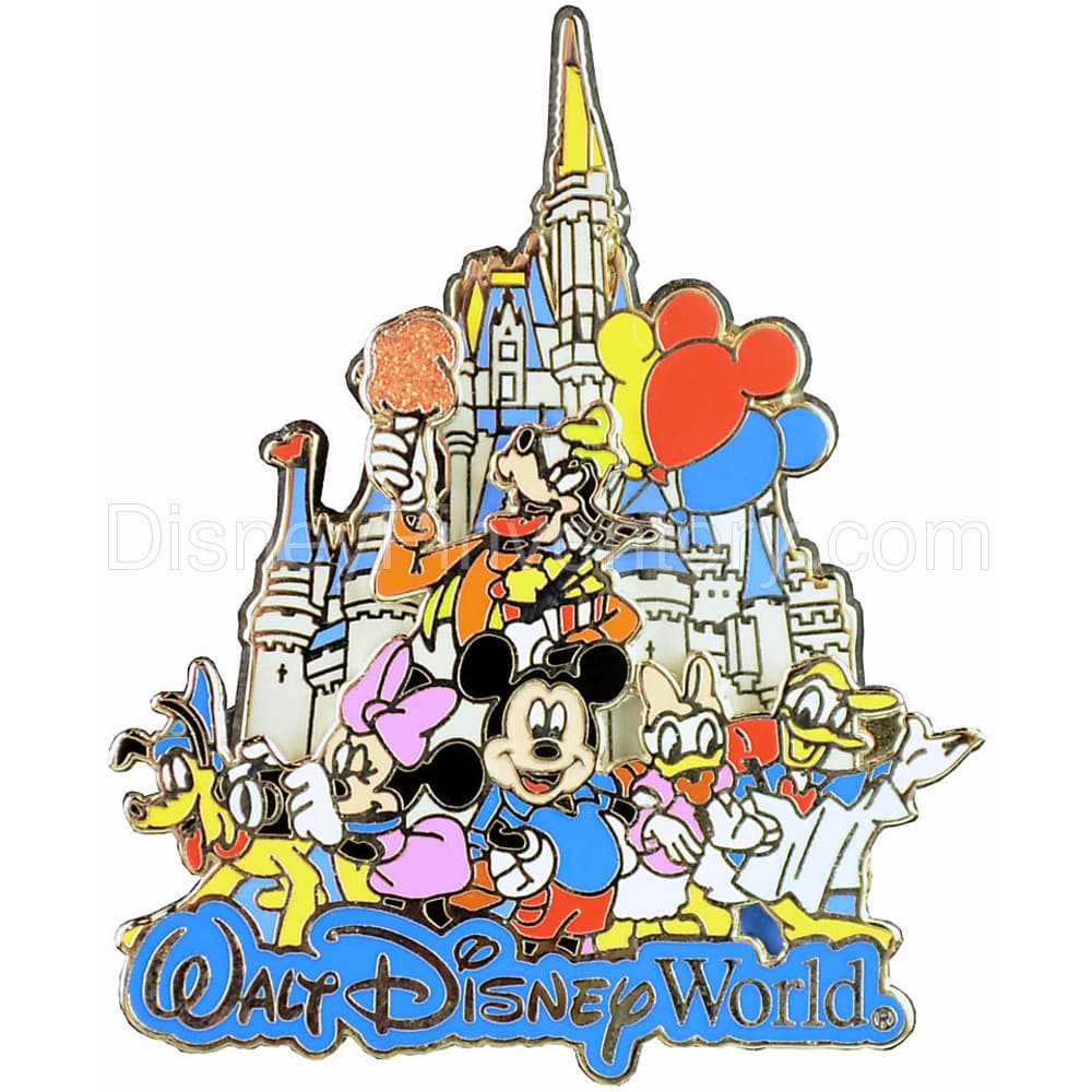 Walt Disney World Resort - Characters with Cinderella Castle - Pin 10164