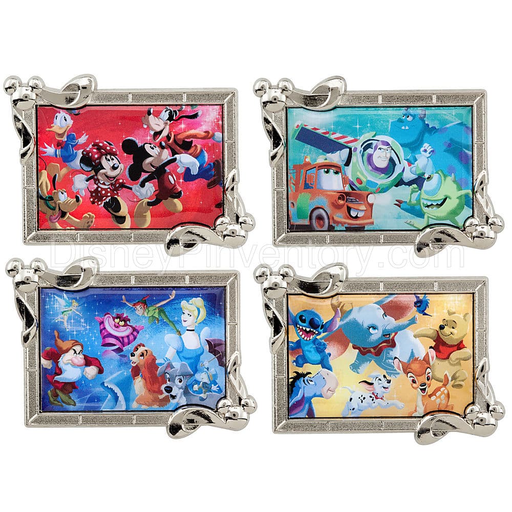 Disney Store 25th Anniversary Character Collector's Pin Set -- 4-Pc. - Pin 10202
