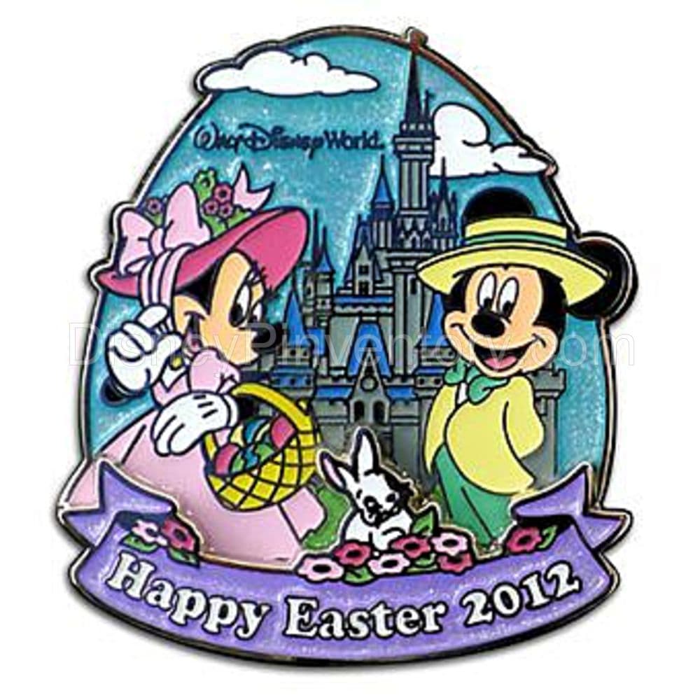 Walt Disnery World Happy Easter 2012 - Mickey and Minnie - Pin 10231