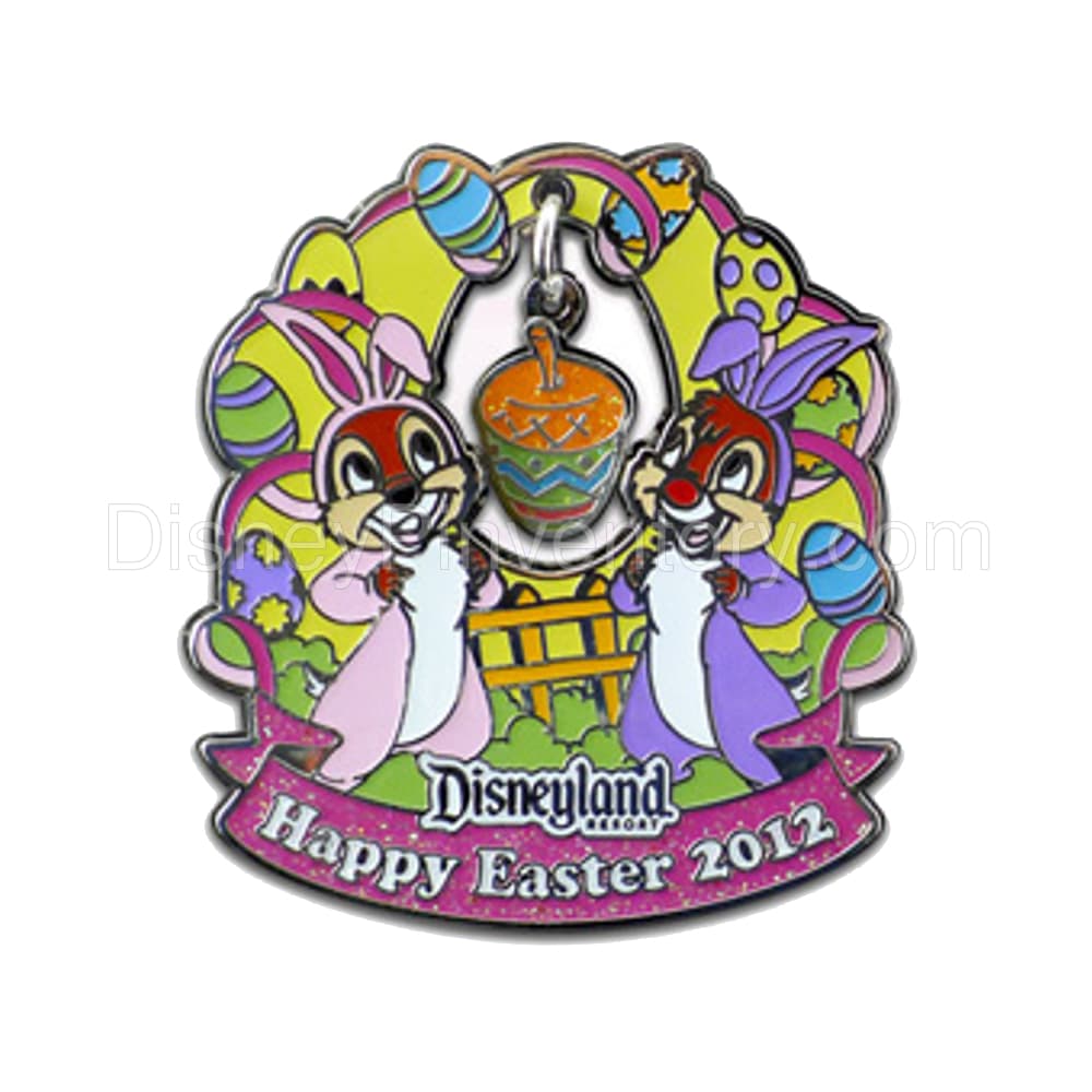 Disneyland Resort Happy Easter 2012 - Chip an' Dale - Pin 10234