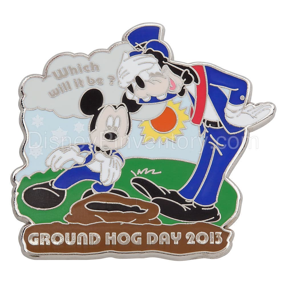 Mickey Mouse and Goofy Pin - Groundhog Day - Pin 10685