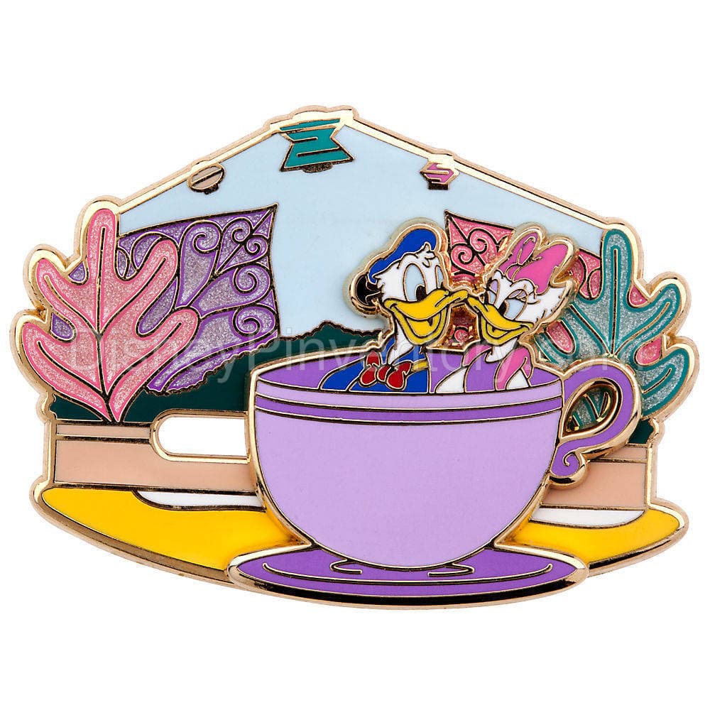Donald and Daisy Duck Pin - Mad Tea Party - Online Exclusive - Pin 10842