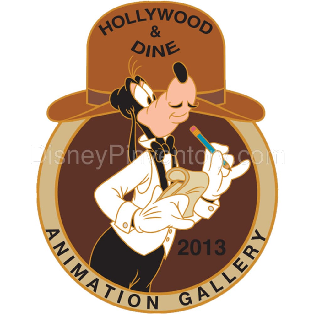 Hollywood Studios Animation Gallery - Hollywood & Dine - Framed Ink & Paint Cel, Pin and Card - Pin 10893