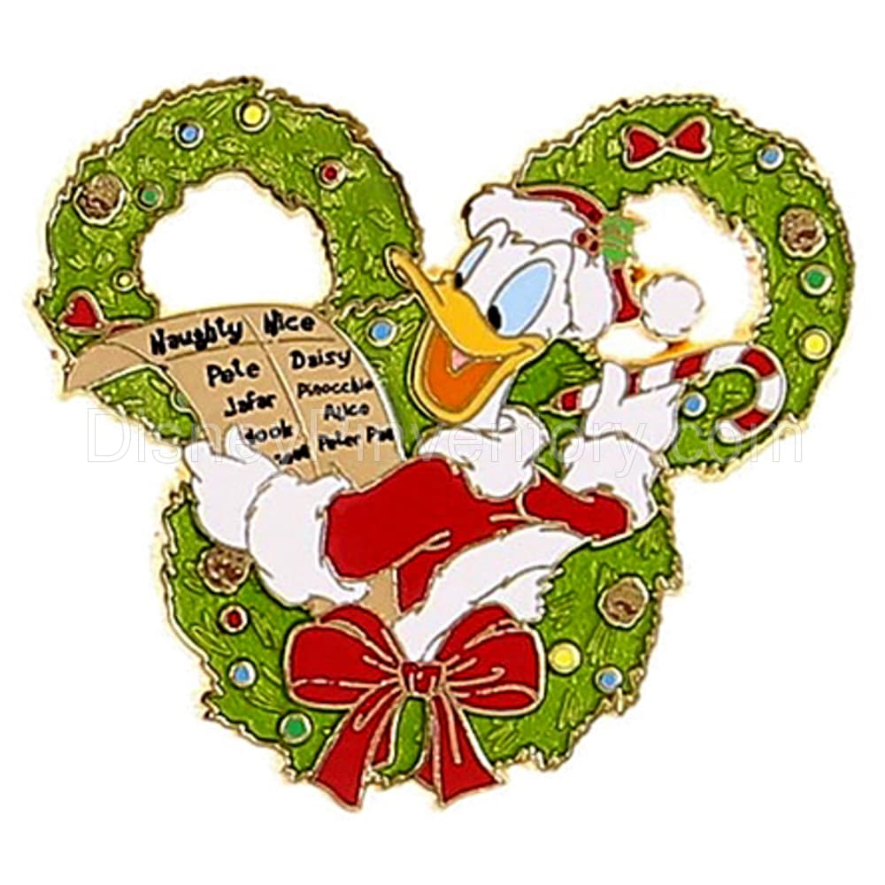 Happy Holidays 2014 Mystery Set - Donald Wreath Pin - Pin 11505