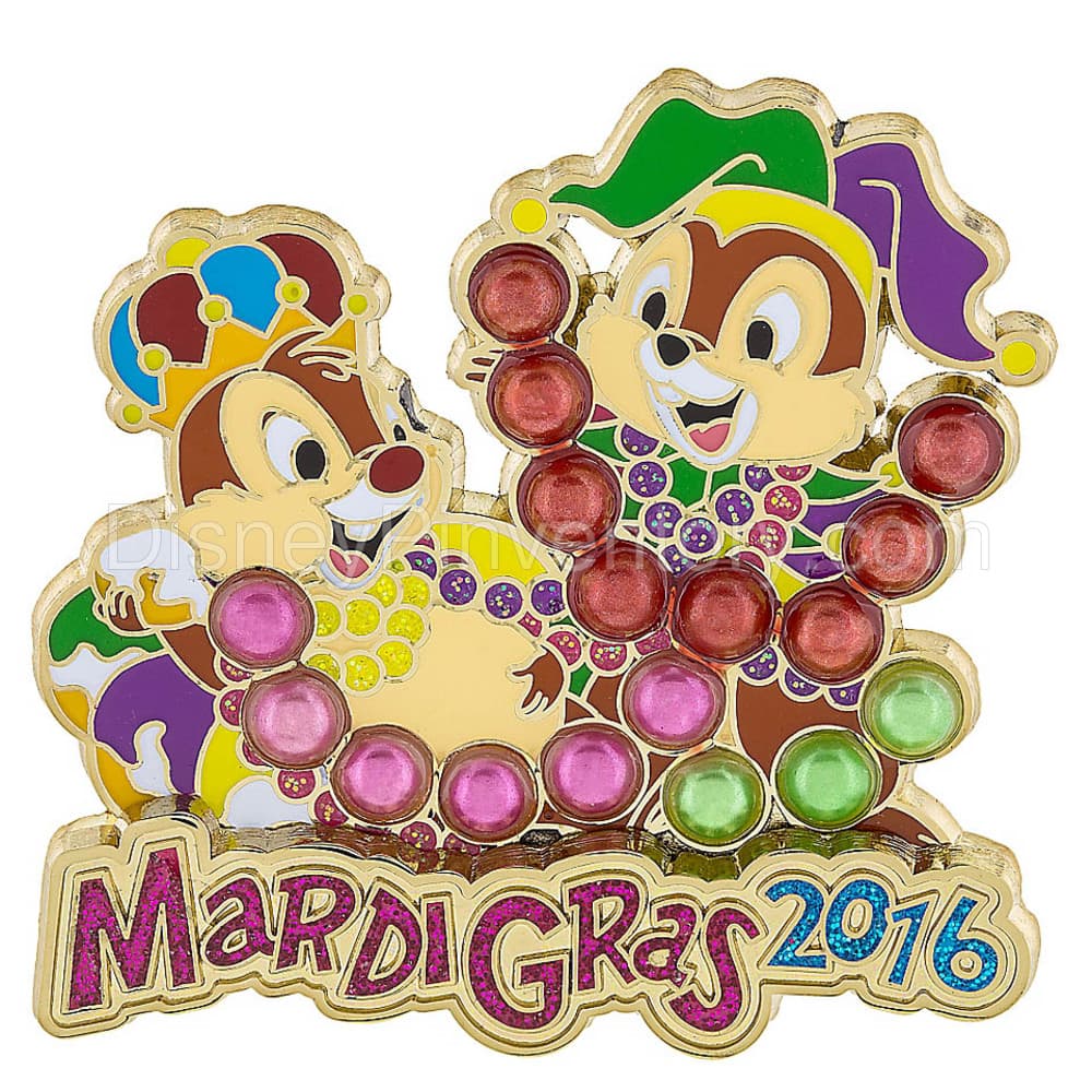 Mardi Gras 2016 - Chip and Dale - Pin 12196
