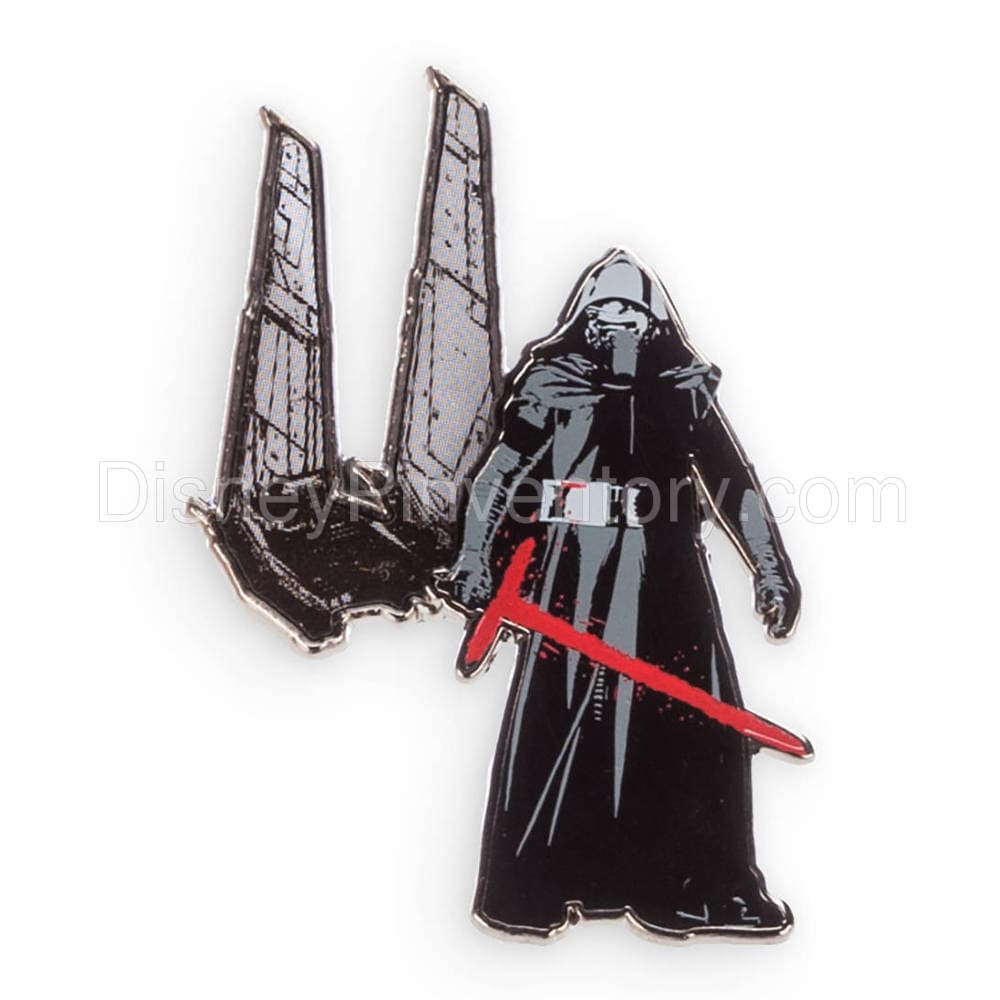 Star Wars: The Force Awakens Pin Set - Kylo Ren with his Command Shuttle Pin - Pin 12347