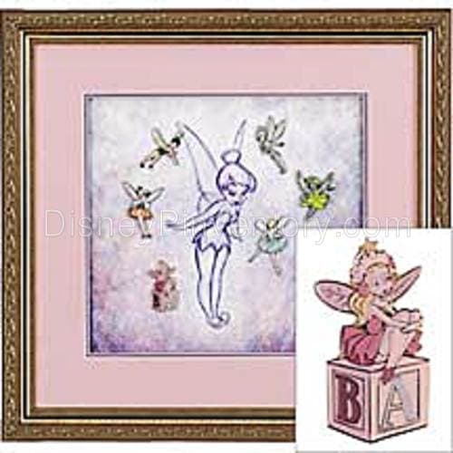 "Tinker Bell -- A Character History" Framed Pin Set - Pin 1236