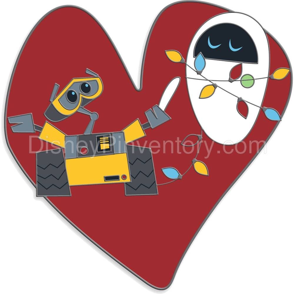 WALL-E and E.V.E. Heart Pin - Pin 12596