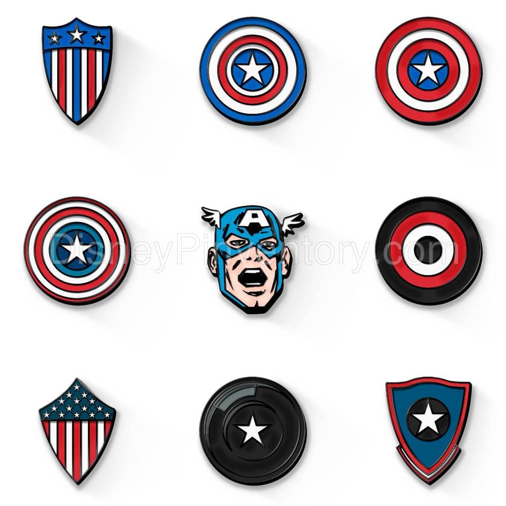 D23-Exclusive Marvel's Captain America Pin Set - Pin 12916