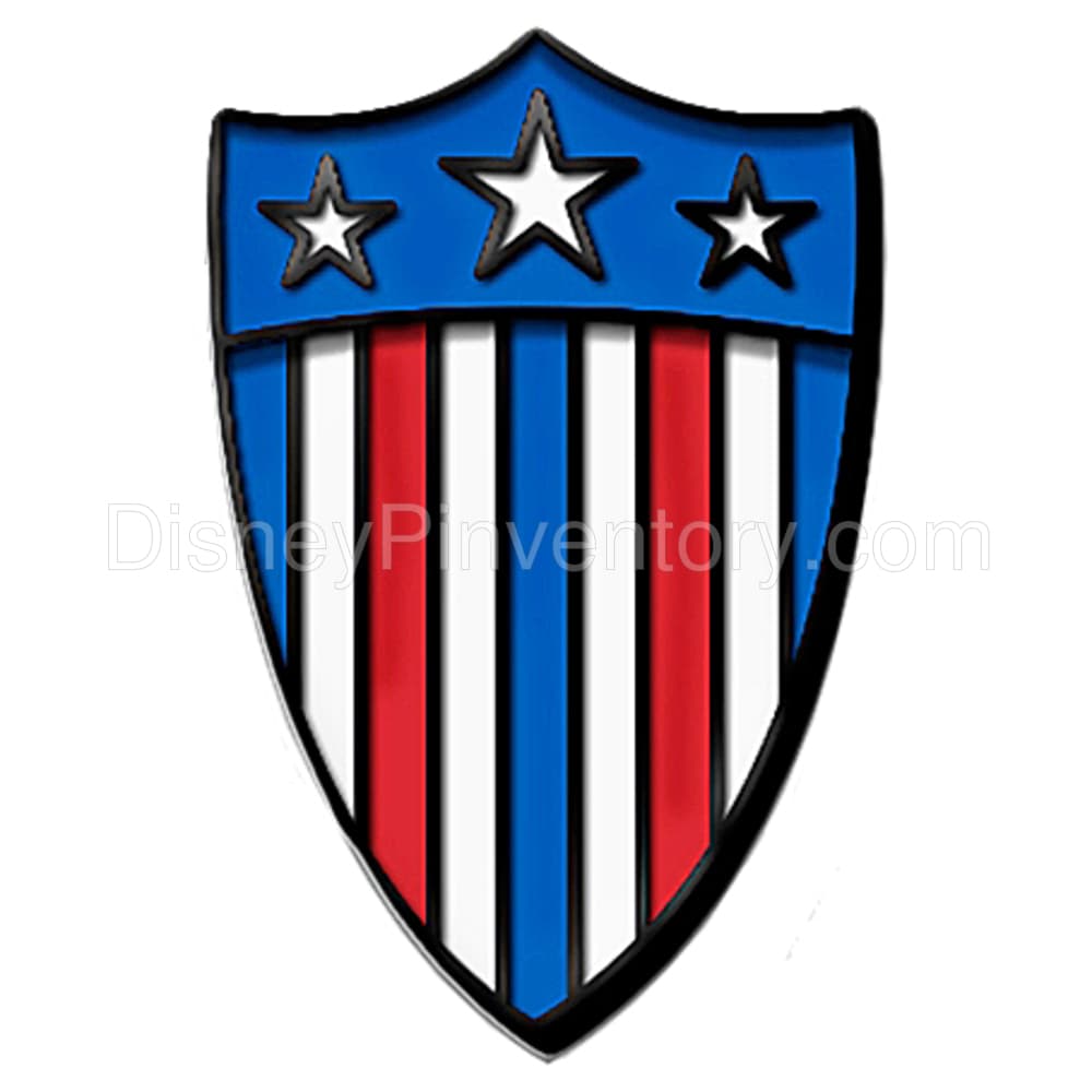 D23-Exclusive Marvel's Captain America Pin Set - First Shield Pin - Pin 12917