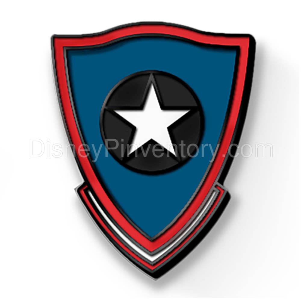 D23-Exclusive Marvel's Captain America Pin Set - Secret Empire Shield Pin - Pin 12925