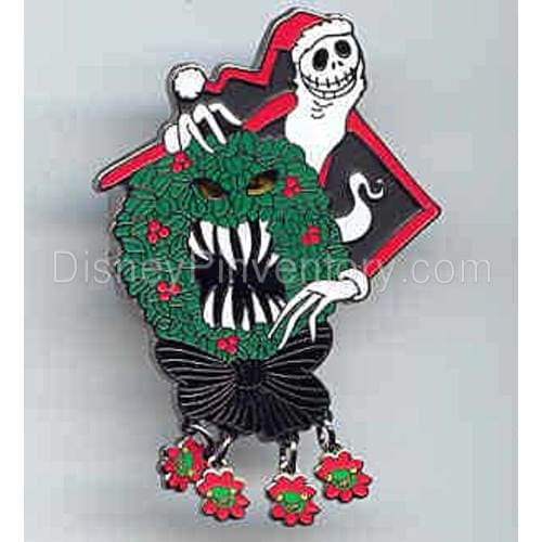 Haunted Mansion Holiday - 13 Treats in 5 Frightful Weeks - Jack Skellington & Wreath Monster - Pin 1304