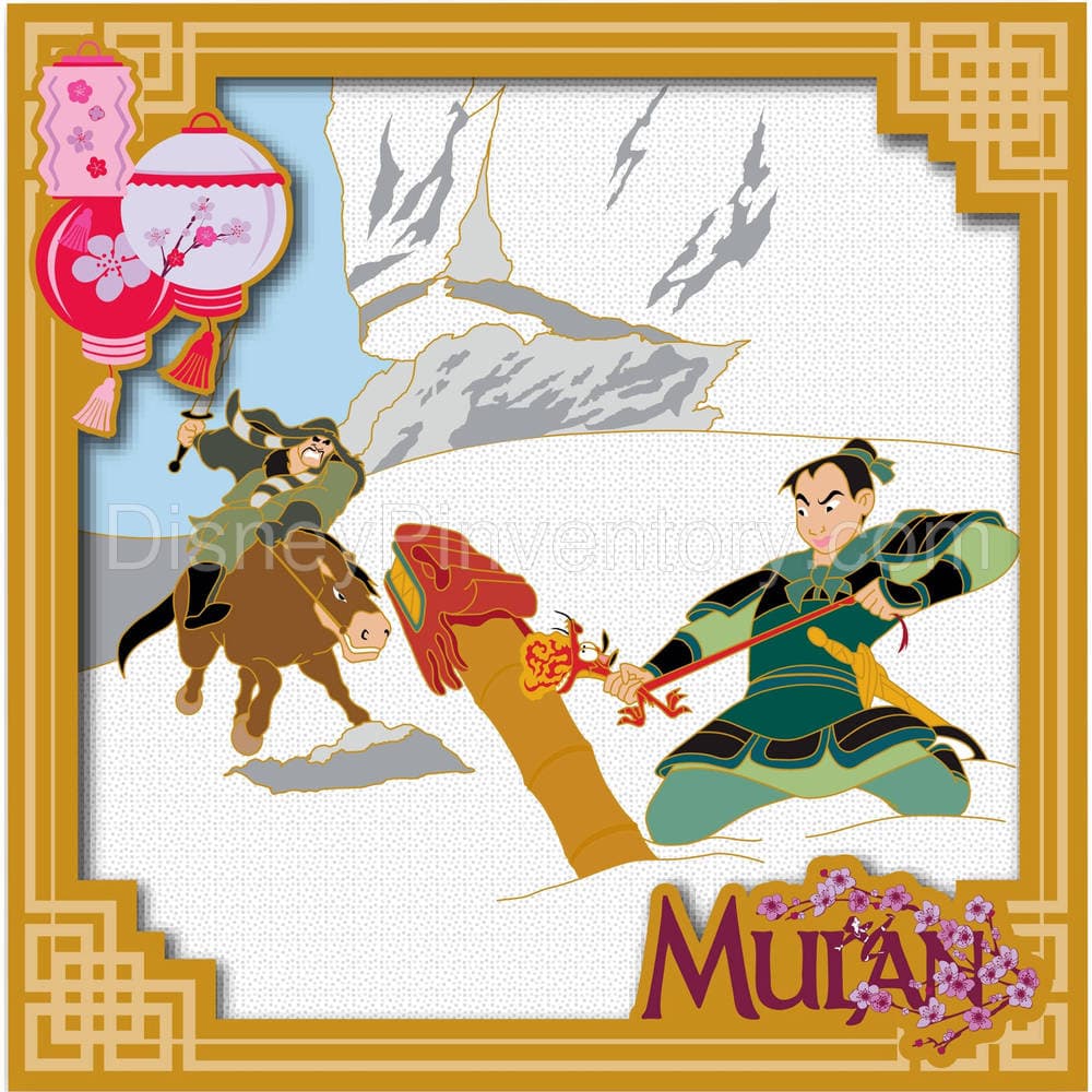 Mulan and Shan Yu Pin - Disney Employee Center - Pin 13567
