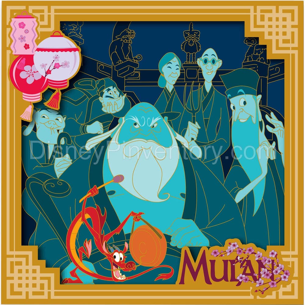 Mushu and Ancestors Pin - Mulan - Disney Employee Center - Pin 13568