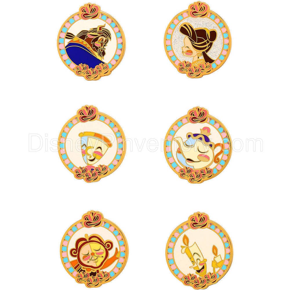 Loungefly Disney Beauty And The Beast Art Deco Blind Box Enamel Pin - Pin 13630