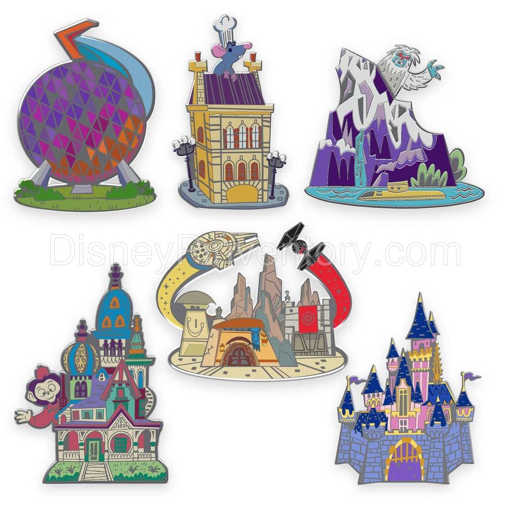 D23 - 65 Years of Disney Theme Park Pin Set - Pin 13724