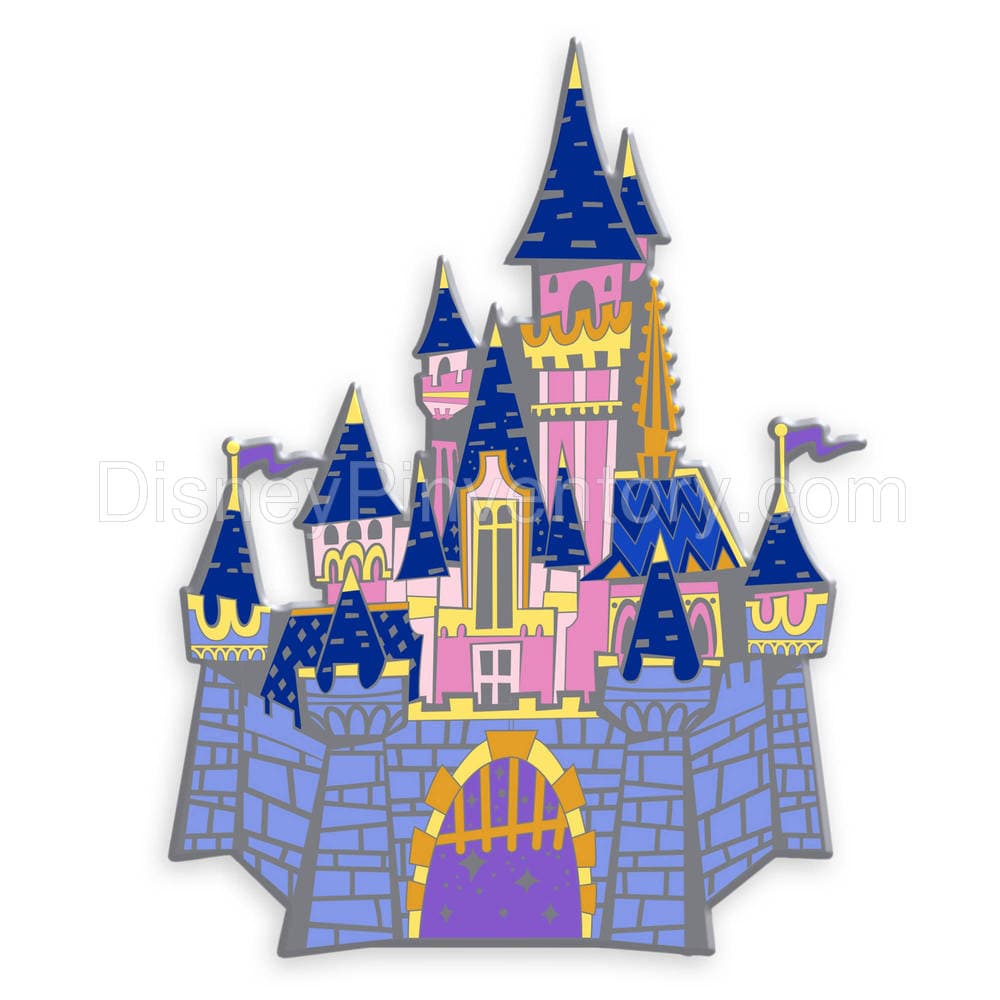 D23 - 65 Years of Disney Theme Park Pin Set - Sleeping Beauty Castle Pin - Pin 13725