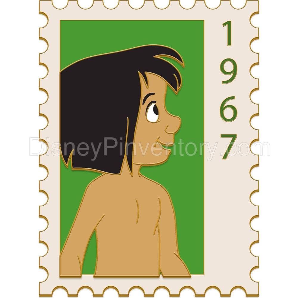Mowgli Postage Stamp Pin - The Jungle Book - Disney Employee Center - Cast Member Exclusive - Pin 14338