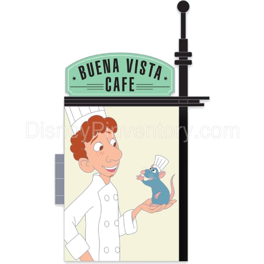 Linguini and Remy Pin - Ratatouille - Buena Vista Cafe - Disney Employee Center - Cast Member Exclusive - Pin 14478