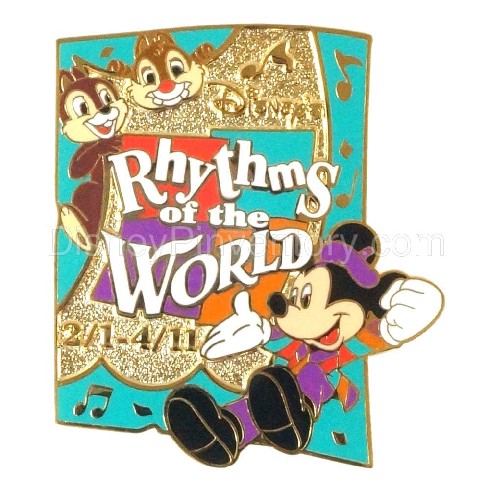 Rhythms of the World - Mickey, Chip & Dale - Green Version - Pin 1465