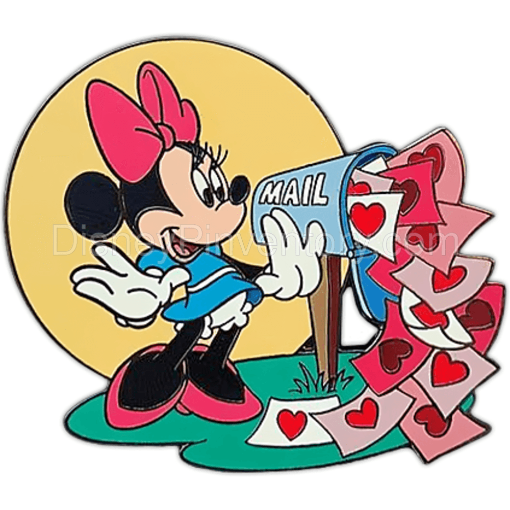 Disney Auctions - Minnie Mouse Valentines Mail Box - Pin 1489