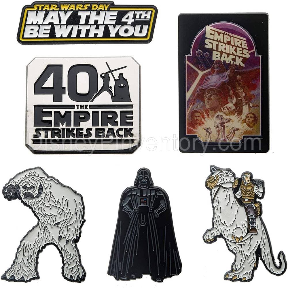 Star Wars: The Empire Strikes Back 40th Anniversary Enamel 6 Pin Set - Amazon Exclusive - Pin 15106