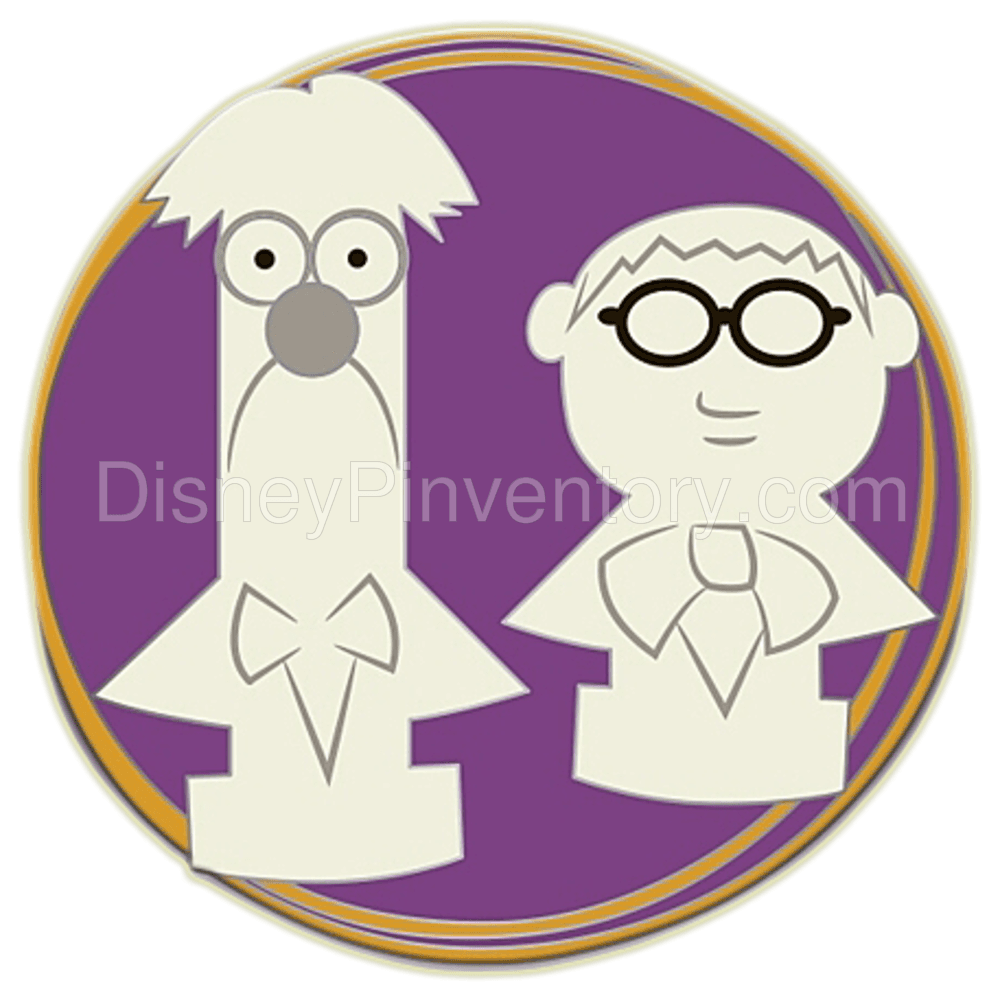 D23 Gold Member Muppets Haunted Mansion Pin Set - Bunsen & Beaker Singing Busts - Pin 15710