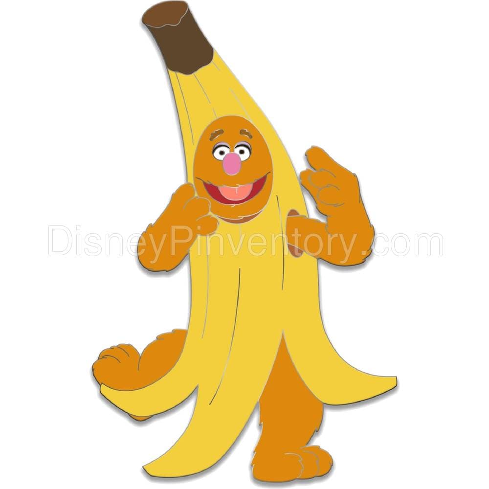 D23 Gold Member Fozzie Bear Banana Halloween Costume Pin - Muppets Haunted Mansion - Pin 15891