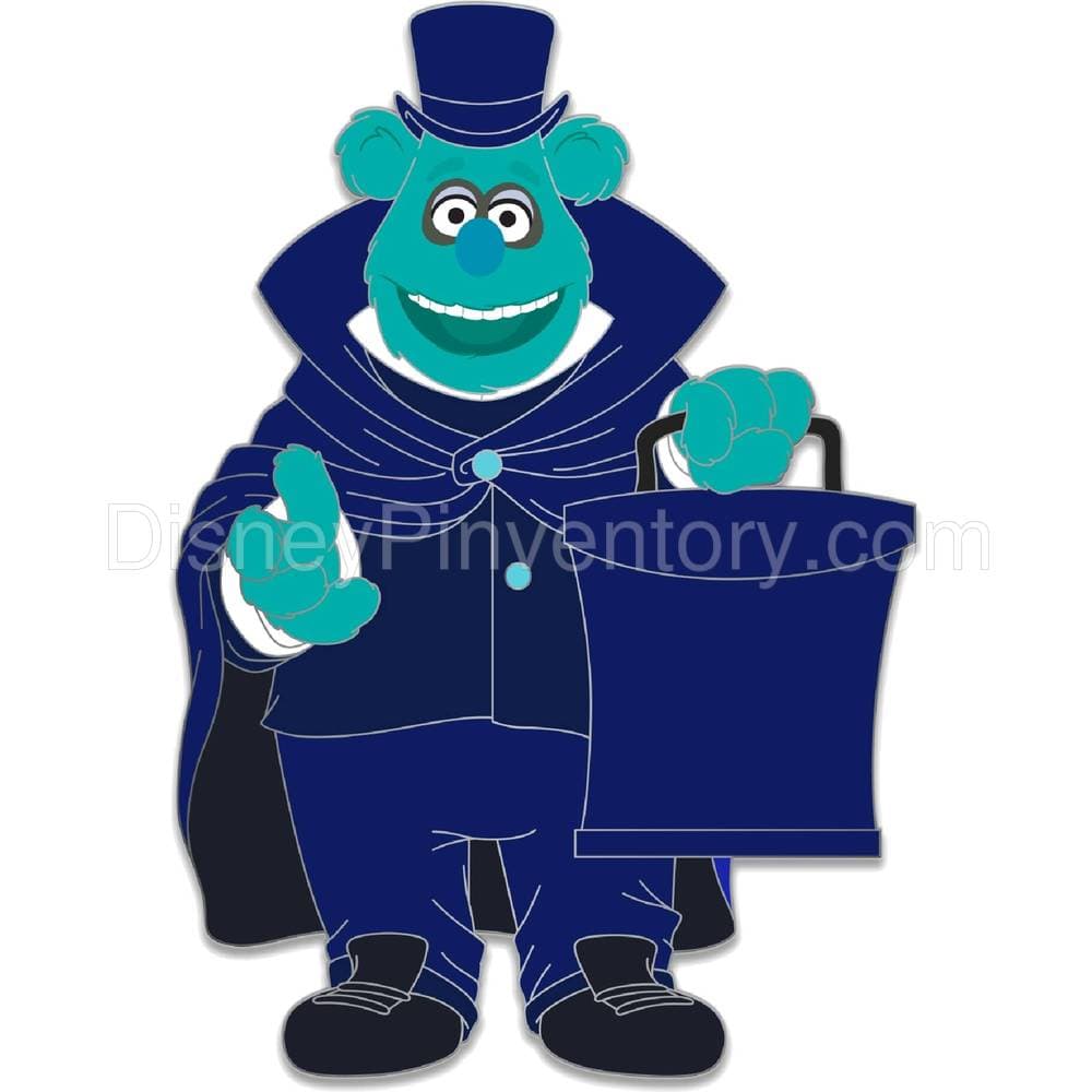 D23 Gold Member Fozzie Bear as Gauzey the Hatbox Bear Pin - Muppets Haunted Mansion - Pin 15892