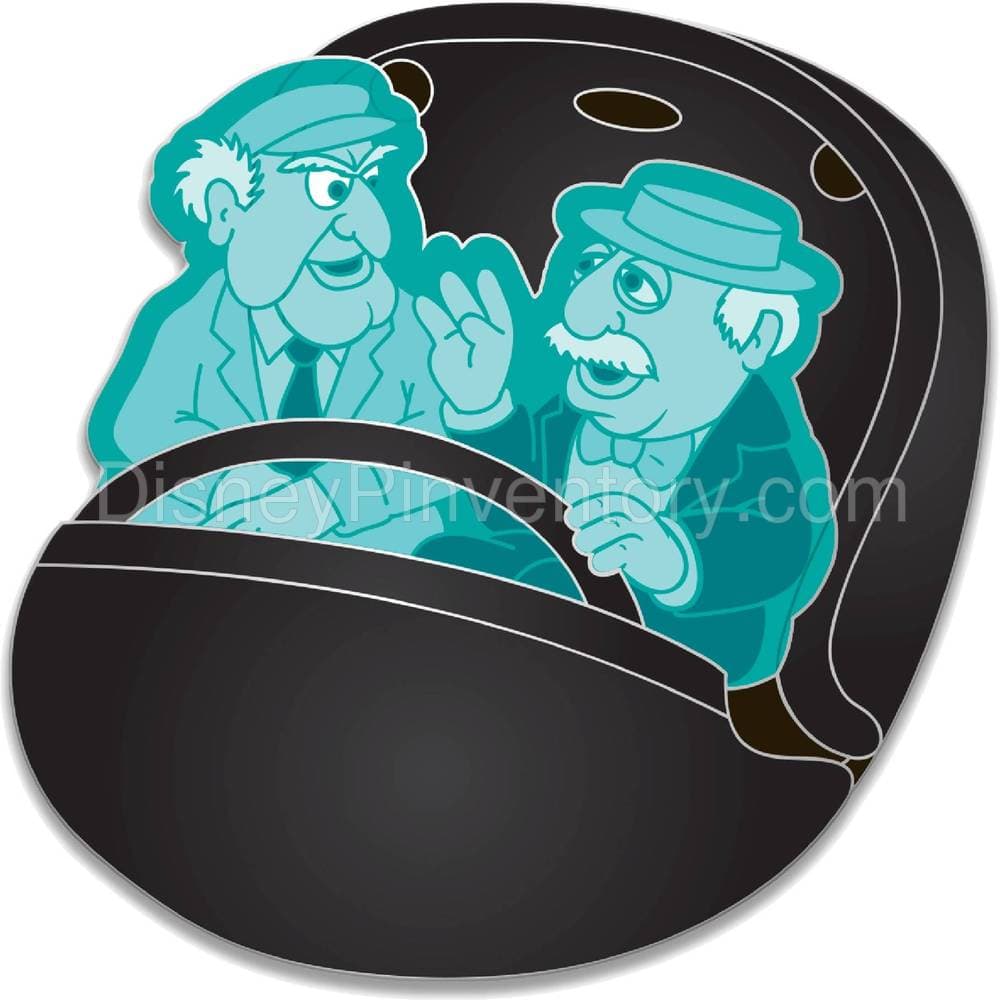 D23 Gold Member Statler and Waldorf Doom Buggy  Pin - Muppets Haunted Mansion - Pin 15897