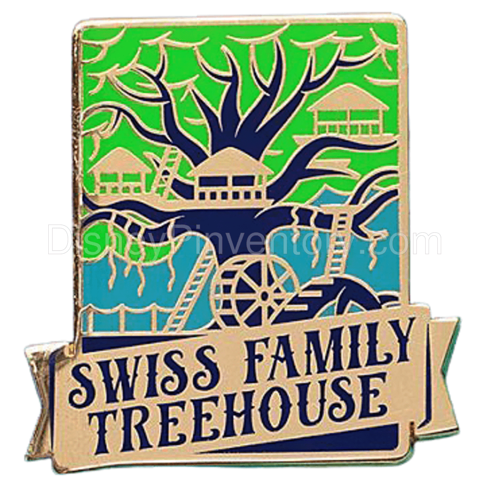D23 Gold Member 2020 Pin Set - Swiss Family Treehouse Pin - Pin 16249