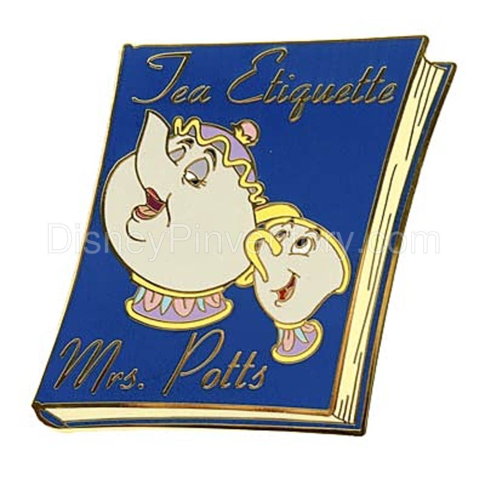 Disney Auctions P.I.N.S. - Mrs. Potts & Chip Book - Tea Etiquette - Pin 1632