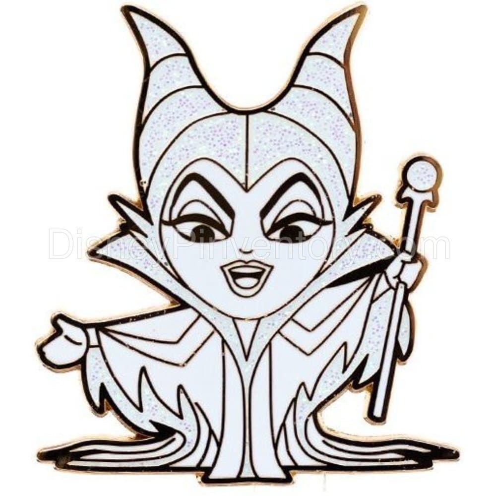 Disney Cute Villains Collectible Blind Box Collection - Maleficent Chaser Pin - Pin 16323