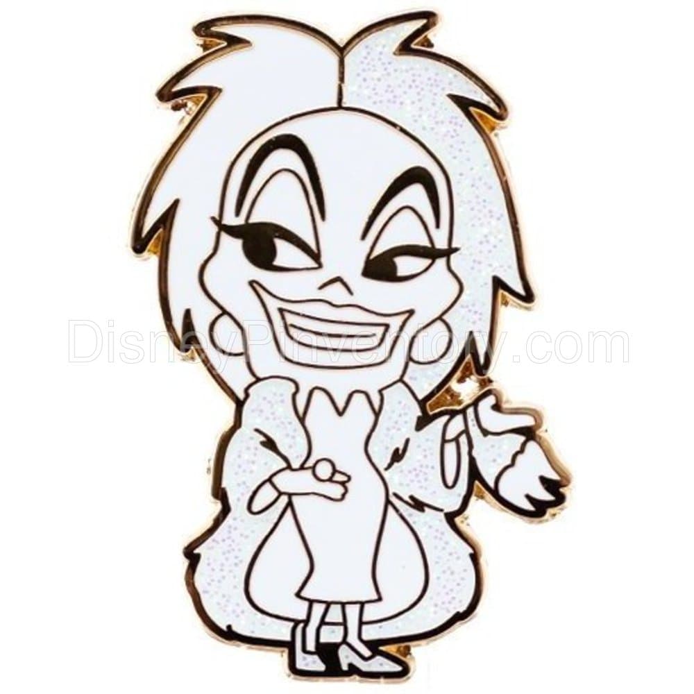 Disney Cute Villains Collectible Blind Box Collection - Cruella de Vil Chaser Pin - Pin 16325