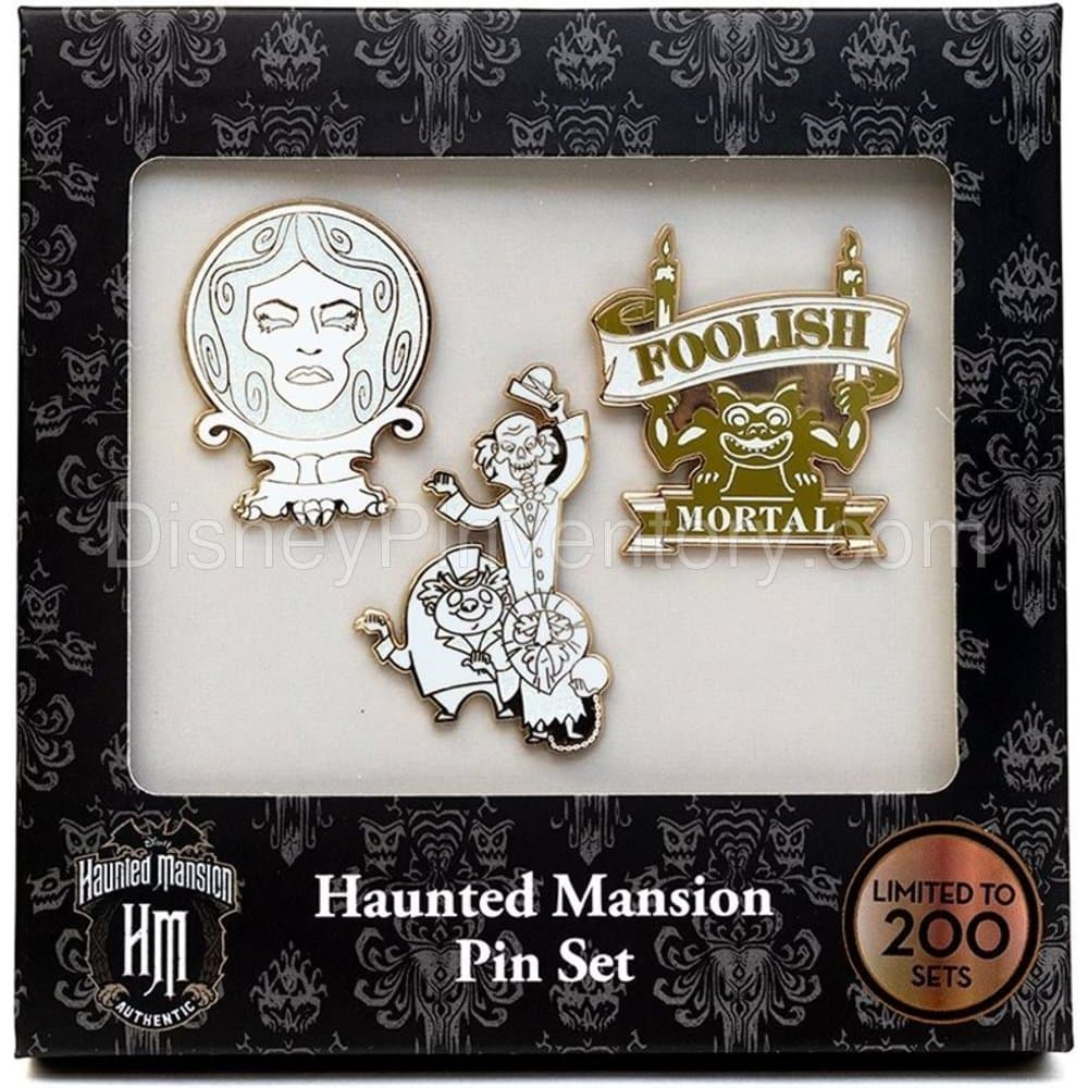 The Haunted Mansion 3pc Collectible Enamel Pin Set Chase - PALM Exclusive - Pin 16332