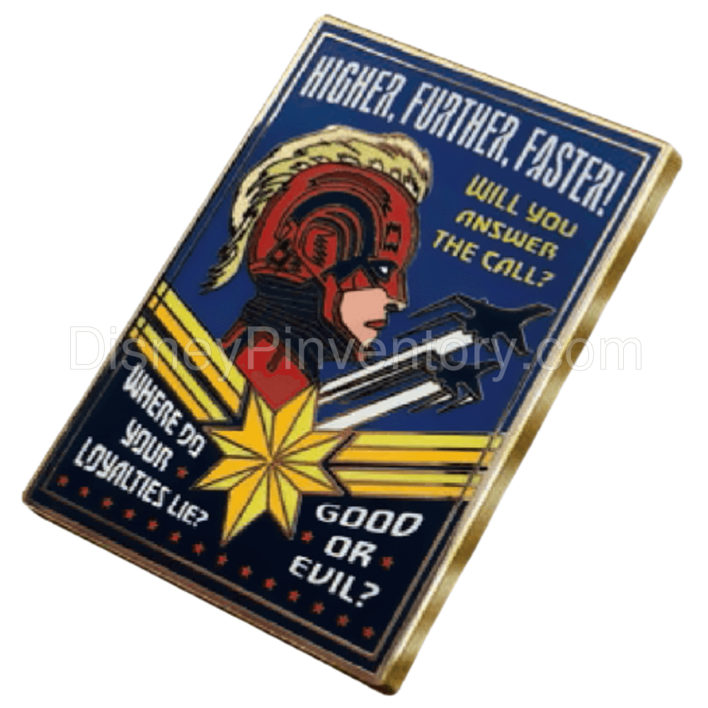 Heroes vs. Villains Event - Recruitment Poster Series - Captain Marvel - RSP #23 - Pin 17033