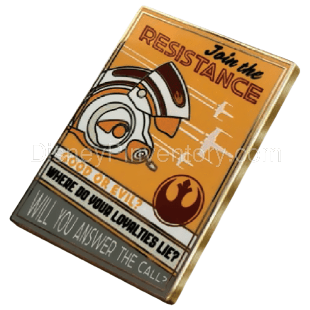Heroes vs. Villains Event - Recruitment Poster Series - Star Wars Join The Resistance - RSP #31 - Pin 17041