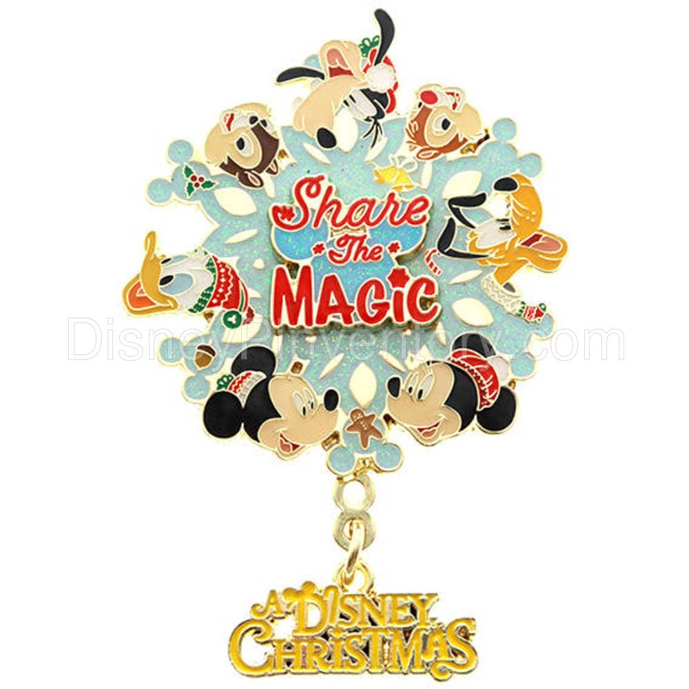 Share The Magic - Christmas Mickey & Friends Magic Access Exclusive Jumbo Pin - Pin 17313