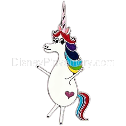 Disney Pixar Inside Out Loungefly Pin Set - Rainbow Unicorn Pin - Pin 17506