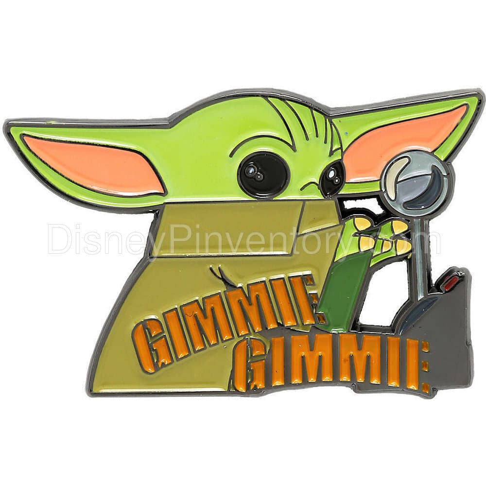 Star Wars The Mandalorian Gimmie Gimmie Lever Enamel Pin - Pin 17698
