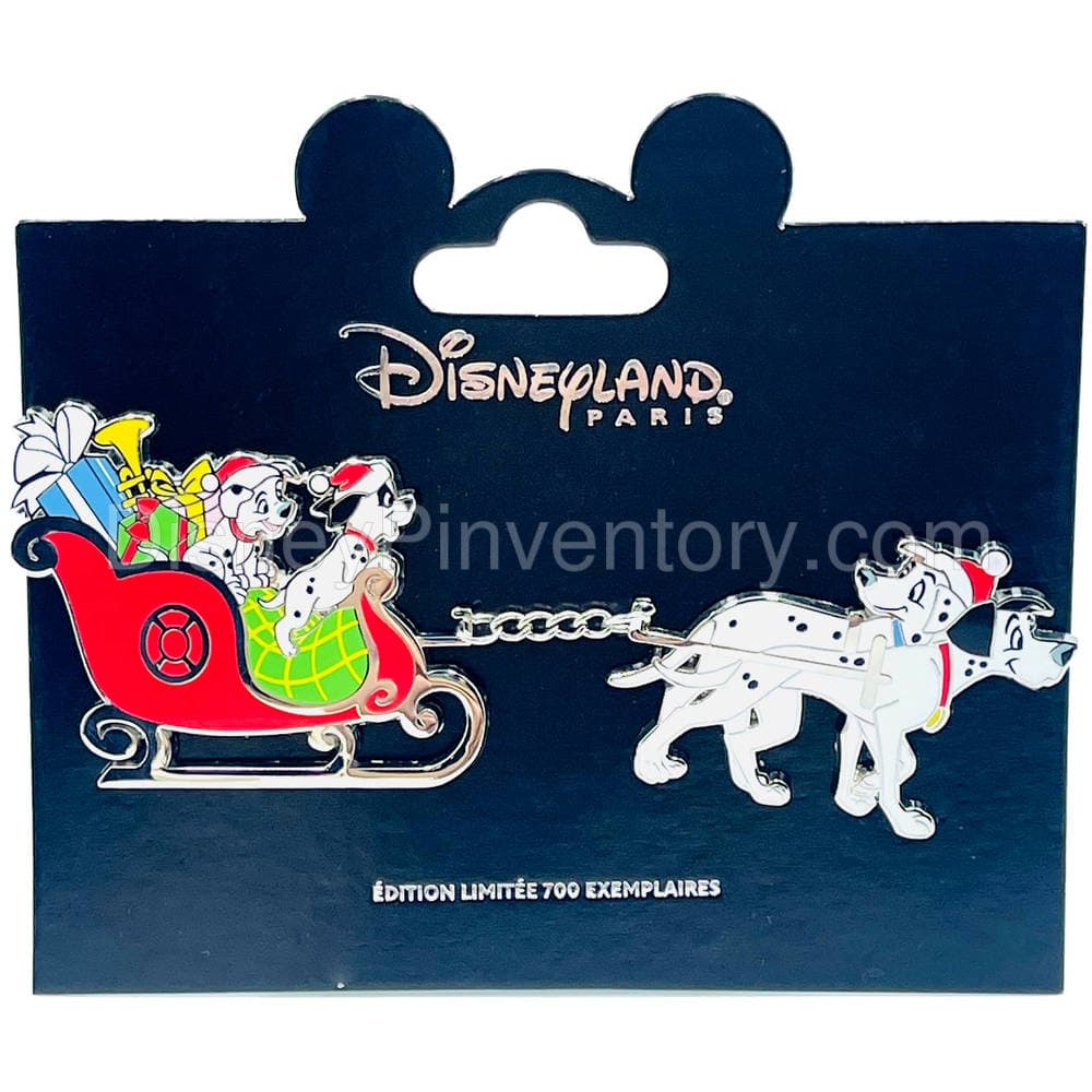 101 Dalmatians Christmas Santa Sleigh Pin Set - Pin 17905