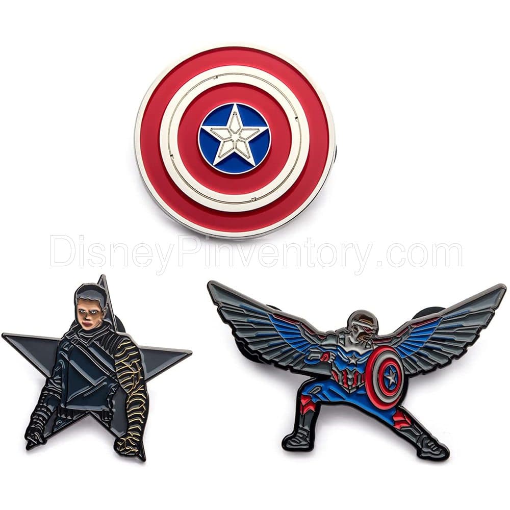 Marvel Studios: The Falcon & The Winter Soldier 3 Pin Set - Amazon Exclusive - Pin 17993