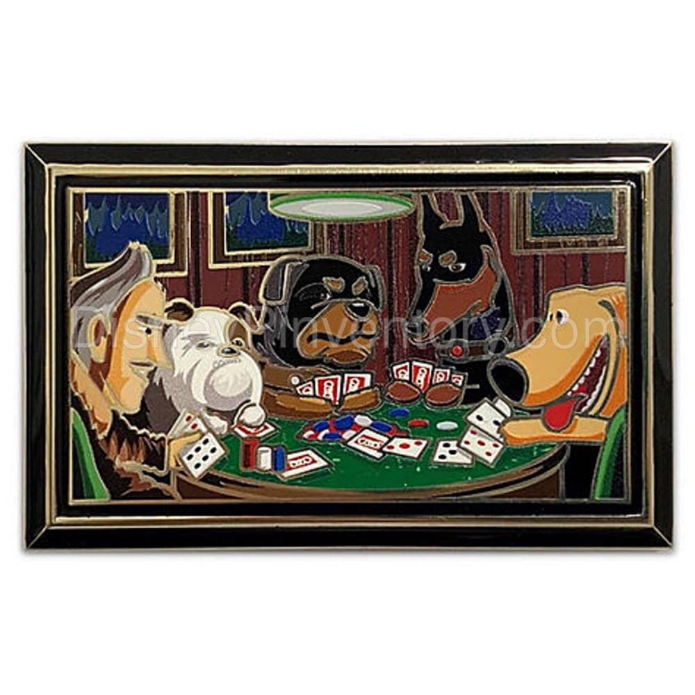 Hold 'Em UP - Dogs Playing Poker - Artland - Pin 18689