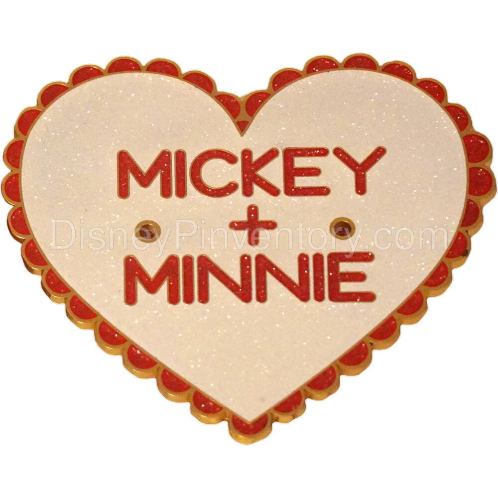 Pop Pin! Disney: Valentine's Day Glitter Mickey & Minnie - Heart in Only - SPO Exclusive - Pin 18706