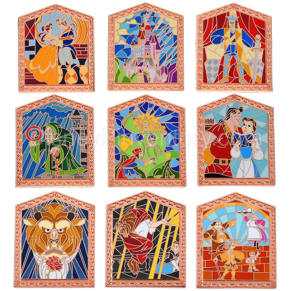 Beauty & the Beast Windows of Love Mystery Pin Collection - Pin 18741