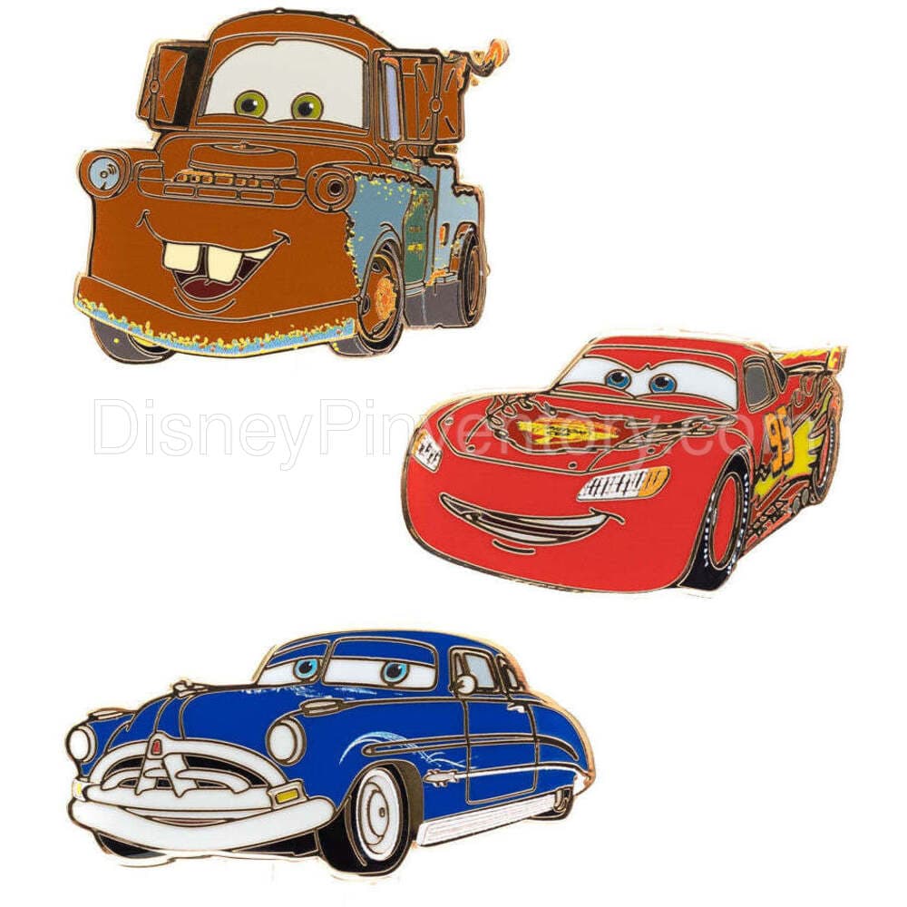 Disney Pixar Cars 3 Piece Boxed Enamel Pin Set - PALM Exclusive - Pin 18902