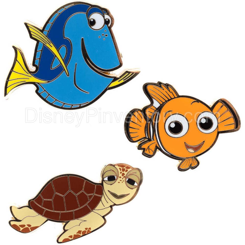 Disney Pixar Finding Nemo 3 Piece Boxed Enamel Pin Set - PALM Exclusive - Pin 18906