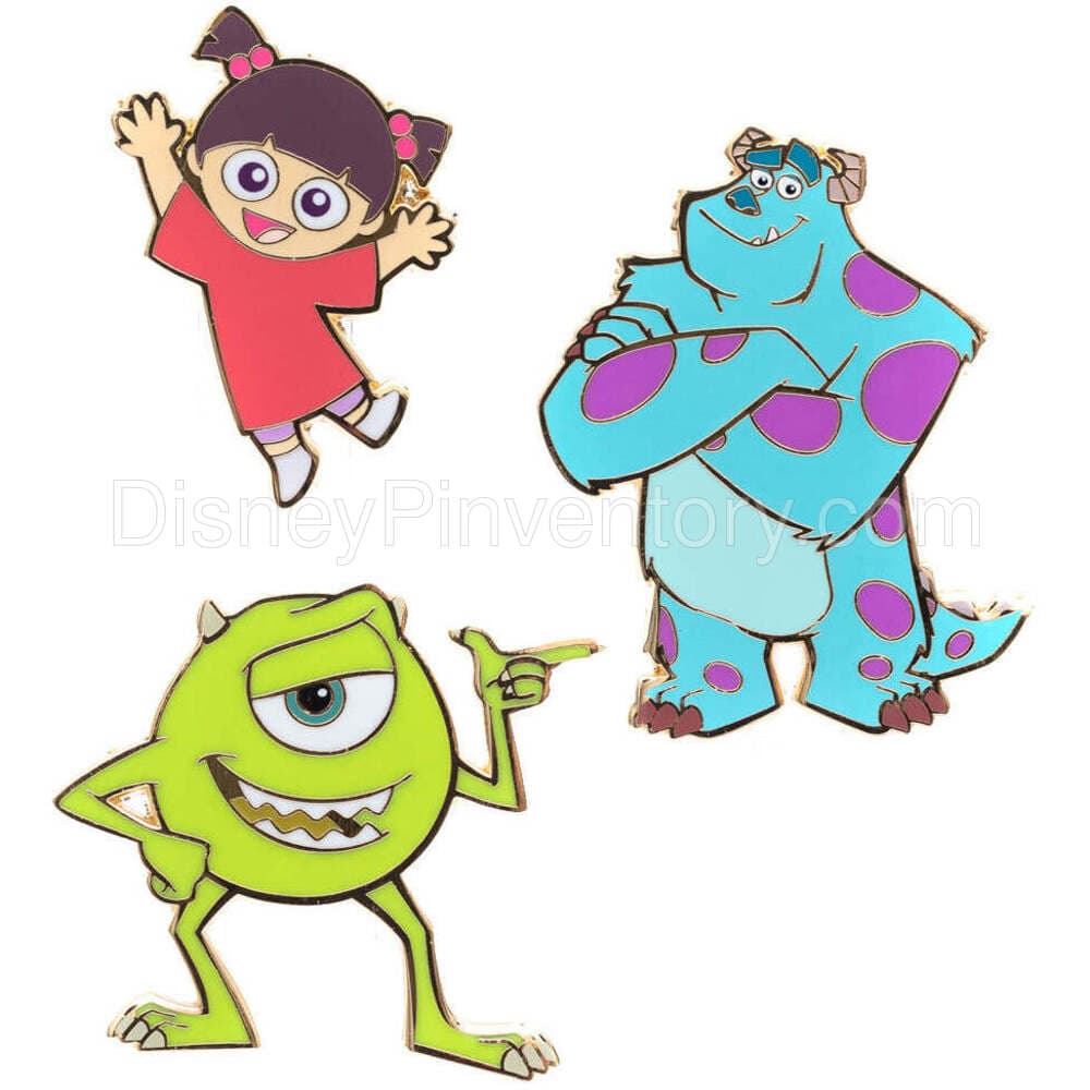 Disney Pixar Monsters Inc. 3 Piece Boxed Enamel Pin Set - PALM Exclusive - Pin 18918