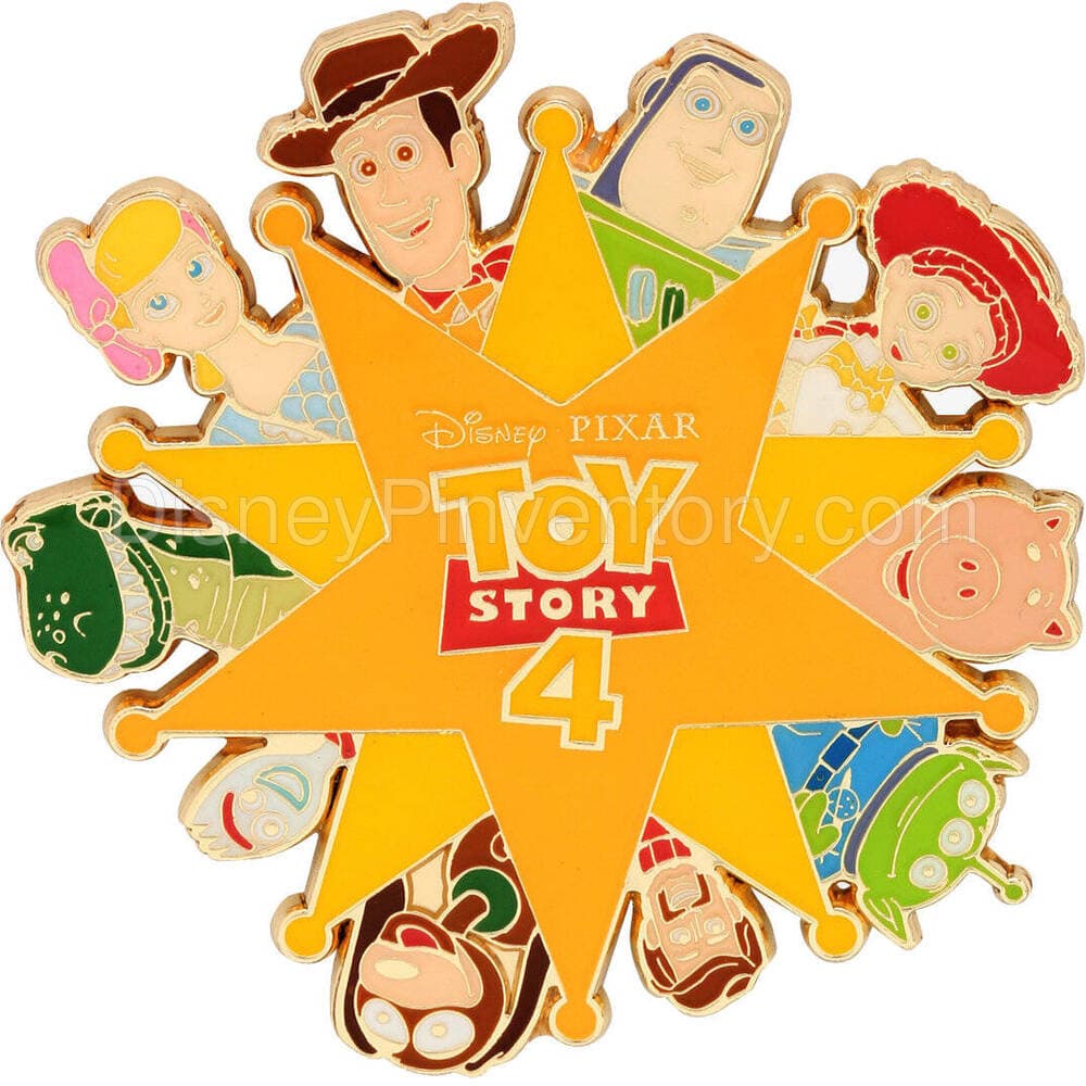 Loungefly Disney Pixar Toy Story 4 Characters Badge Enamel Pin - Pin 19240